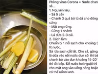 [ẢNH] Những thông tin sai lệch về các bài thuốc chữa Covid-19