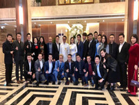 NSND Trung Hiếu hạnh phúc bên cô dâu 9X trong lễ cưới ở Thái Bình