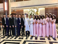 NSND Trung Hiếu hạnh phúc bên cô dâu 9X trong lễ cưới ở Thái Bình