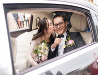 NSND Trung Hiếu hạnh phúc bên cô dâu 9X trong lễ cưới ở Thái Bình