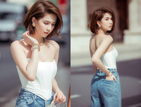 Bỏng mắt trước bộ ảnh khoe thân hoang dại của Ngọc Trinh ở Bali