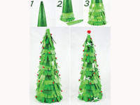 [Ảnh] Tự làm cây thông Noel cực ấn tượng từ vật liệu đơn giản (2)