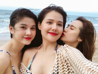 [ẢNH] Trai xinh gái đẹp showbiz hội tụ trong đám cưới 