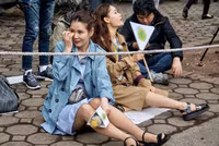 Những bóng hồng quốc tế xinh đẹp tác nghiệp thượng đỉnh Mỹ - Triều tại Hà Nội