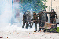 [ẢNH] Bạo lực leo thang, nhiều thành phố ở Chile chìm trong 