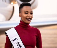 [ẢNH] Cận cảnh nhan sắc người đẹp da màu đăng quang Hoa hậu Hoàn vũ Thế giới 2019