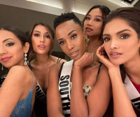 [ẢNH] Cận cảnh nhan sắc người đẹp da màu đăng quang Hoa hậu Hoàn vũ Thế giới 2019