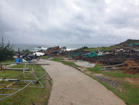 [Ảnh] Cận cảnh lốc xoáy càn quét Phú Yên khiến 27 người bị thương