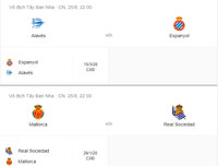 [ẢNH] Lịch thi đấu vòng 2 La Liga 2019-2020: Tân binh Granada tiếp đón Sevilla trên sân nhà