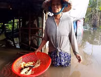 Ngập lụt tại TP Cần Thơ: Người dân khóc 