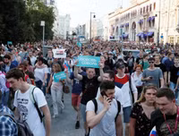 [ẢNH] Cảnh sát Nga trấn áp và bắt giữ hơn 1.000 người biểu tình