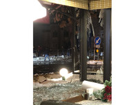 [ẢNH] Kinh hoàng nhà hàng Nhật phát nổ tan hoang khi khách đang dùng bữa