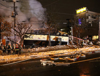 [ẢNH] Kinh hoàng nhà hàng Nhật phát nổ tan hoang khi khách đang dùng bữa