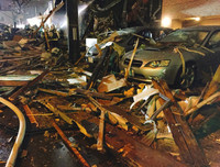 [ẢNH] Kinh hoàng nhà hàng Nhật phát nổ tan hoang khi khách đang dùng bữa