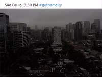 Cháy rừng Amazon: Bầu trời Brazil chìm trong khói tro, 3h chiều tối đen như giữa đêm