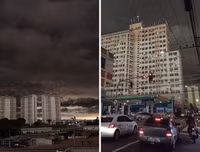 Cháy rừng Amazon: Bầu trời Brazil chìm trong khói tro, 3h chiều tối đen như giữa đêm