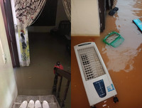 Thái Nguyên ngập lụt kỷ lục, ô tô 