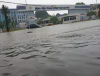 Thái Nguyên ngập lụt kỷ lục, ô tô 