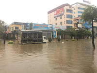 Thái Nguyên ngập lụt kỷ lục, ô tô 