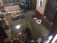 Thái Nguyên ngập lụt kỷ lục, ô tô 