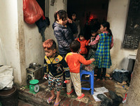 Cuộc sống đói nghèo trong những gia đình 