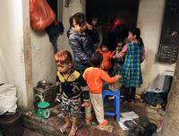 Cuộc sống đói nghèo trong những gia đình 