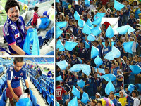 [ẢNH] Từ khán đài World Cup, người Nhật Bản lại khiến toàn thế giới kinh ngạc và ngả mũ