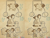 [ẢNH] Cô gái vẽ tranh về 14 ngày sống trong khu cách ly và những bộ nhật ký 