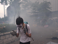 Hiện trường vụ bạo động lớn nhất ở Hong Kong 15 năm qua