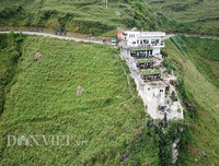 Cận cảnh khách sạn 7 tầng xây dựng trái phép trên đèo Mã Pì Lèng