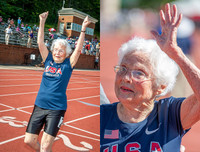 Cụ bà 103 tuổi Mỹ thi chạy, phá kỷ lục thế giới chặng đua 100m