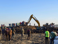 Hiện trường vụ tai nạn máy bay Ethiopia chở 157 người, không một ai sống sót