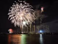 [ẢNH] Mãn nhãn với màn pháo hoa rợp trời tối 30-4 mừng ngày thống nhất