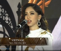 [ẢNH] Được bình chọn nhiều nhất trước thềm chung kết, Bùi Phương Nga vẫn chỉ dừng chân ở top 10 Hoa hậu Hòa bình quốc tế