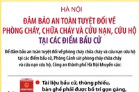 Hà Nội đảm bảo an toàn tuyệt đối về phòng cháy, chữa cháy và cứu nạn, cứu hộ tại các điểm bầu cử