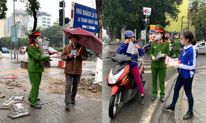 Công an quận Ba Đình đẩy mạnh công tác phòng, chống dịch bệnh do virus Corona gây ra ảnh 2