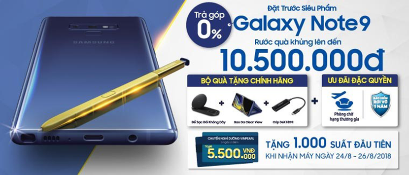 1.700 voucher nghỉ dưỡng 5 sao tặng khách đặt mua Samsung Galaxy Note9 ảnh 1
