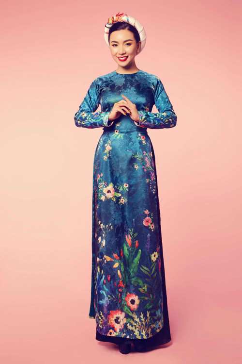 Rũ bỏ hình ảnh sexy, "nữ hoàng ảnh lịch" Y Phụng đài các với áo dài ảnh 7