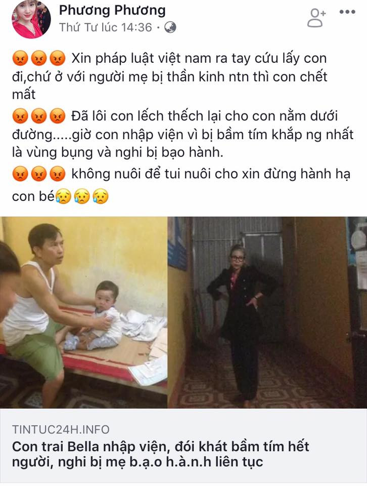 Cộng đồng mạng dậy sóng khi "hot girl" Bella có hành động bạo hành con đẻ ảnh 3 Cộng đồng mạng dậy sóng khi "hot girl" Bella có hành động bạo hành con đẻ ảnh 3