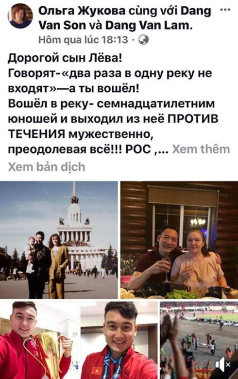 Bức thư cảm động của người mẹ Nga gửi con trai - thủ môn Đội tuyển bóng đá Việt Nam Đặng Văn Lâm ảnh 2