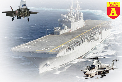 Siêu tàu đổ bộ có sức mạnh kinh hoàng của Mỹ Siêu tàu đổ bộ có sức mạnh kinh hoàng của Mỹ