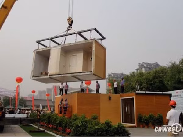 Xây nhà chỉ trong 3 tiếng ảnh 1