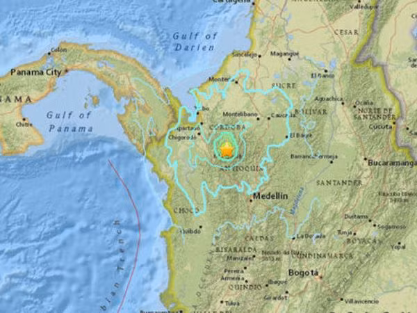Động đất 6 độ Richter làm rung chuyển Colombia ảnh 1