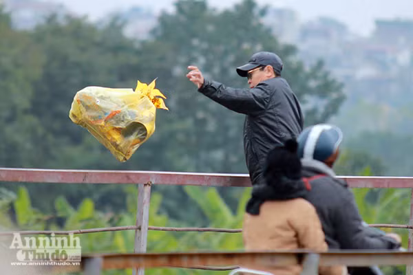Xem "phương tiện" đặc biệt đưa cá chép xuống sông tiễn ông Táo ảnh 16