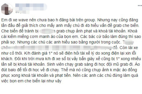 Lái xe Grab cố ý che biển số xe: Hành vi đáng lên án! ảnh 2
