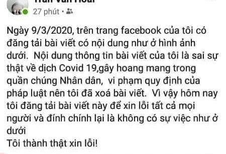 Triệu tập nam thanh niên tung tin "3 ca tử vong vì Covid -19" trên facebook ảnh 3 Triệu tập nam thanh niên tung tin "3 ca tử vong vì Covid -19" trên facebook ảnh 3