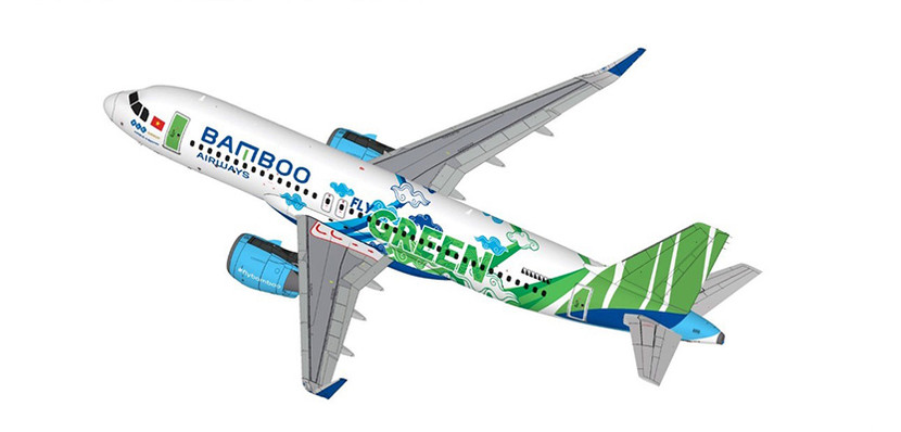 Bamboo Airways ‘nghệ thuật hóa’ thông điệp bay Xanh trên máy bay A320neo đầu tiên tại Việt Nam ảnh 1 Bamboo Airways ‘nghệ thuật hóa’ thông điệp bay Xanh trên máy bay A320neo đầu tiên tại Việt Nam ảnh 1