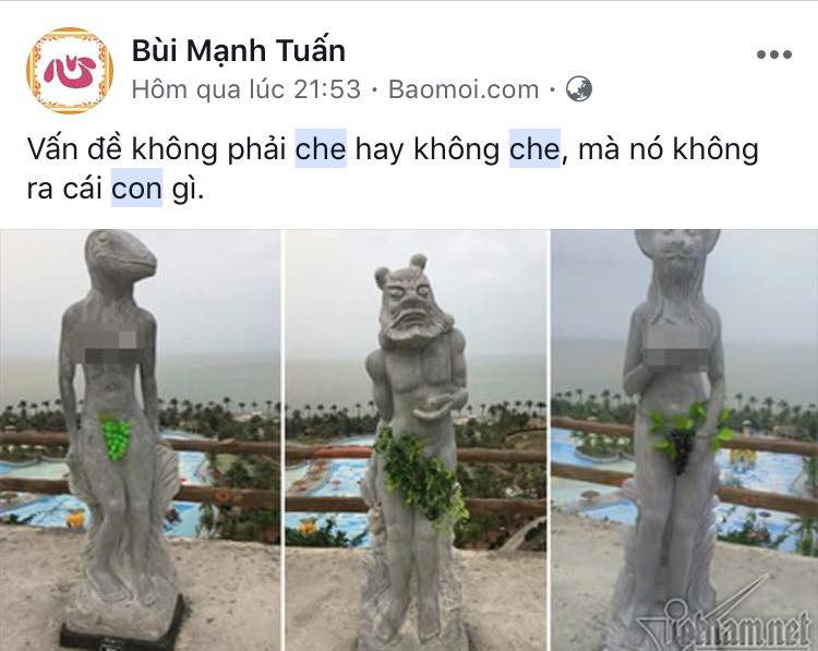 Mạng xã hội lại 'dậy sóng' khi vườn tượng 12 con giáp 'khỏa thân' được che nho xanh, đỏ ảnh 9