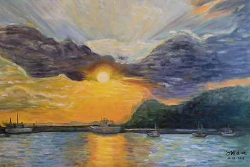 Họa sĩ Văn Dương Thành và khúc nhạc ngày xuân trong hội họa ảnh 2