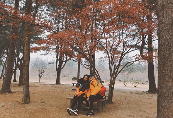 Văn Mai Hương diện đồ đôi tình tứ với Bình An ở Hàn Quốc ảnh 7 Văn Mai Hương diện đồ đôi tình tứ với Bình An ở Hàn Quốc ảnh 7